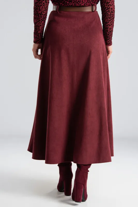 Φούστα Suede Ψηλόμεση Ζώνη