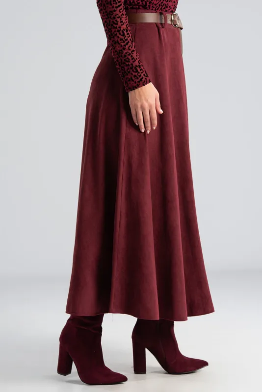 Φούστα Suede Ψηλόμεση Ζώνη