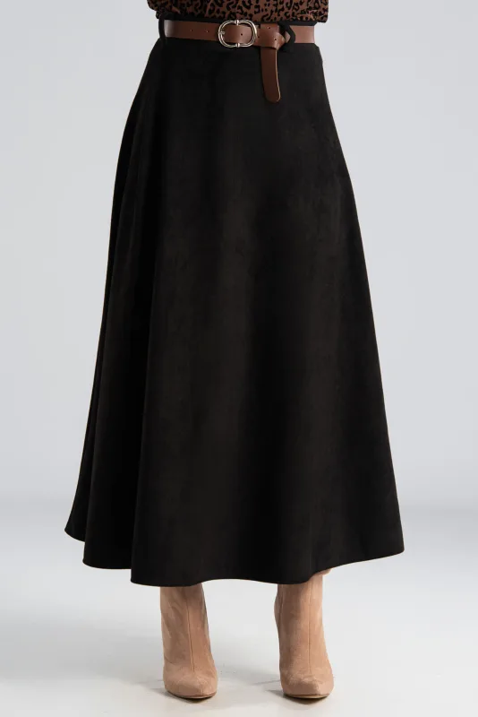 Φούστα Suede Ψηλόμεση Ζώνη