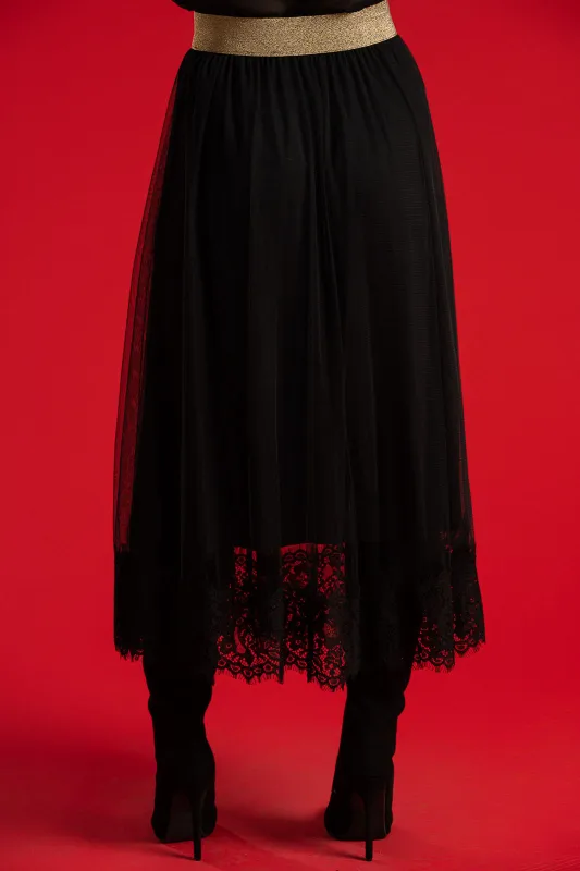 Skirt Tulle Lace Trim