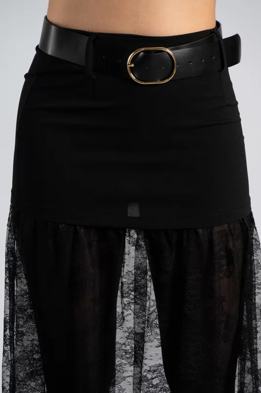 Maxi Skirt Tulle Transparnecy