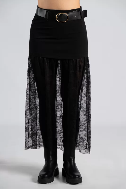 Maxi Skirt Tulle Transparnecy