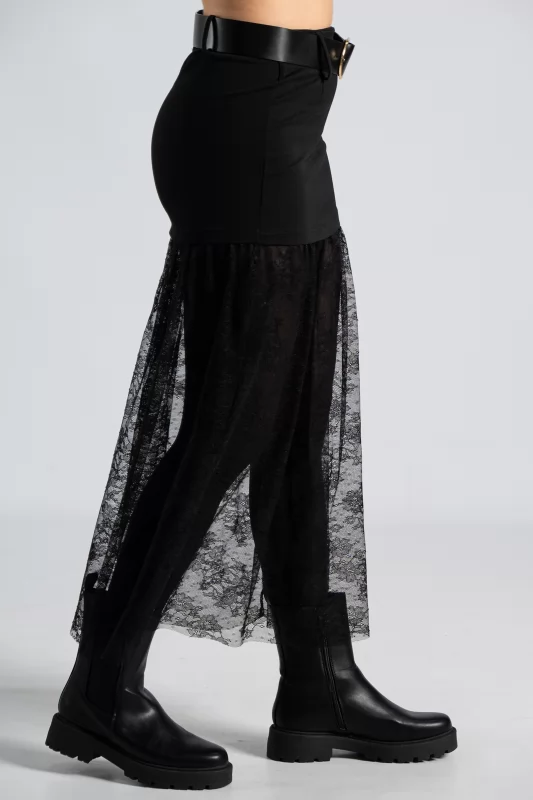 Maxi Skirt Tulle Transparnecy