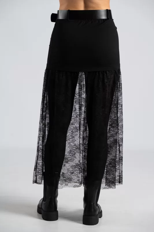Maxi Skirt Tulle Transparnecy