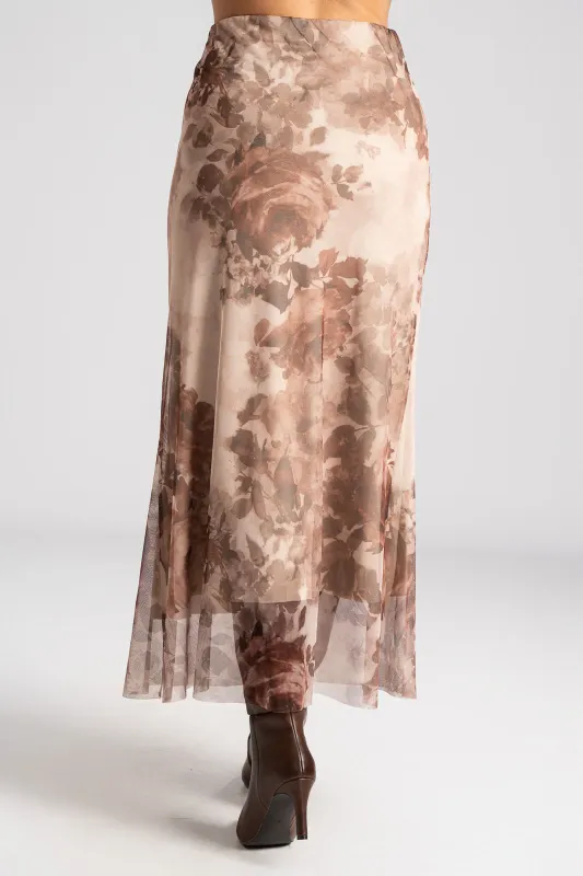 Φούστα Τούλινη Maxi Floral
