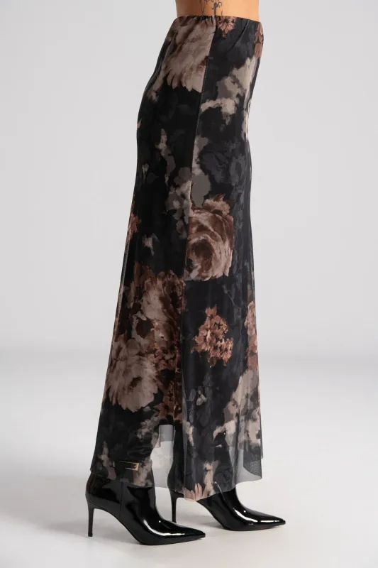 Φούστα Τούλινη Maxi Floral
