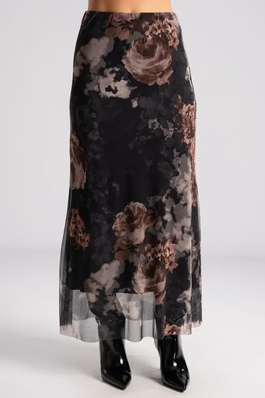 Φούστα Τούλινη Maxi Floral