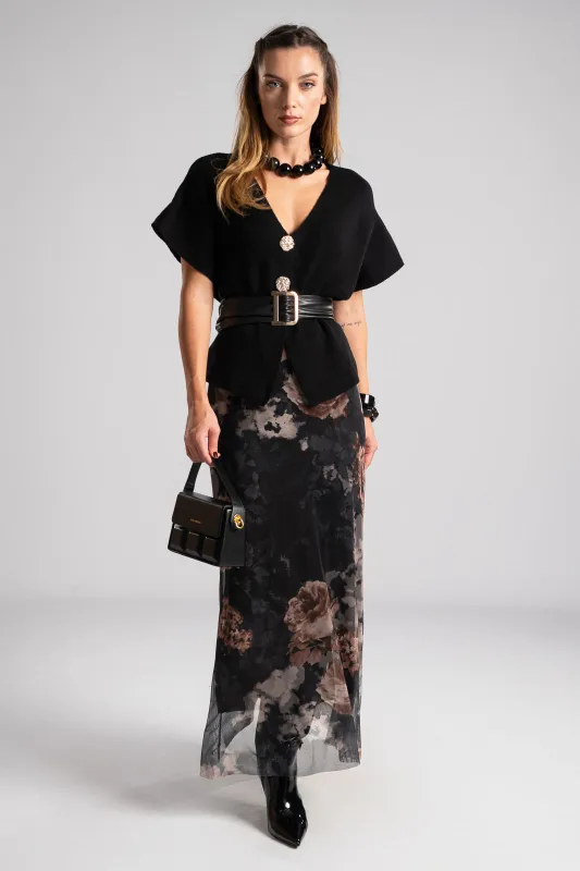 Φούστα Τούλινη Maxi Floral