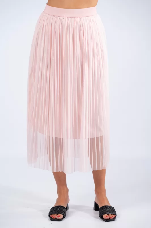 Φούστα Τούλινη Πλισέ Baby Pink