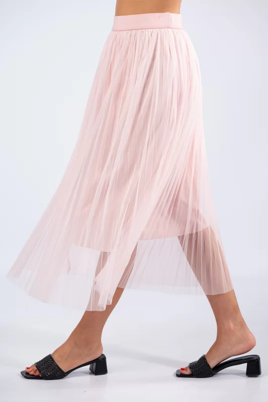 Tulle Skirt Pleated Baby Pink