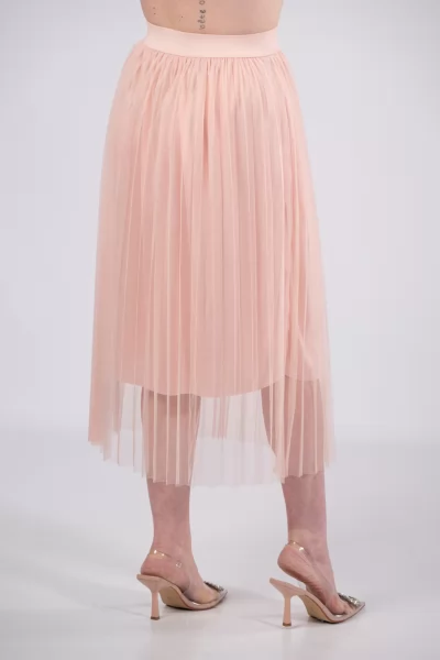 Tulle skirt Pleated pink