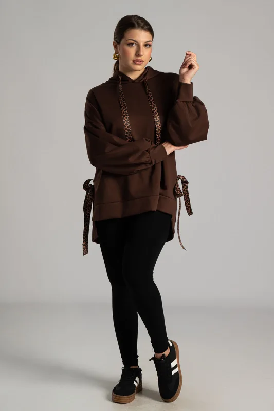 Φούτερ Λεπτομέρειες  Leopard Κορδέλα