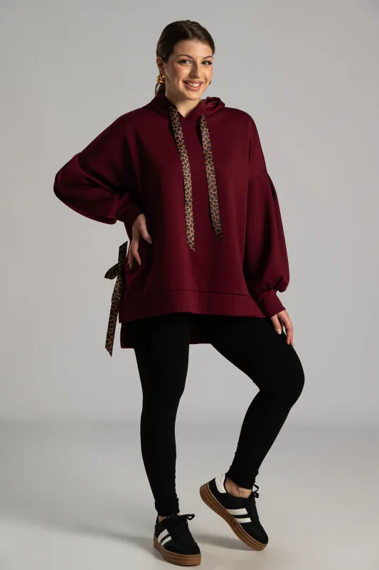 Φούτερ Λεπτομέρειες  Leopard Κορδέλα