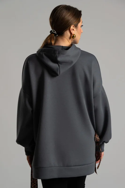 Φούτερ Λεπτομέρειες  Leopard Κορδέλα