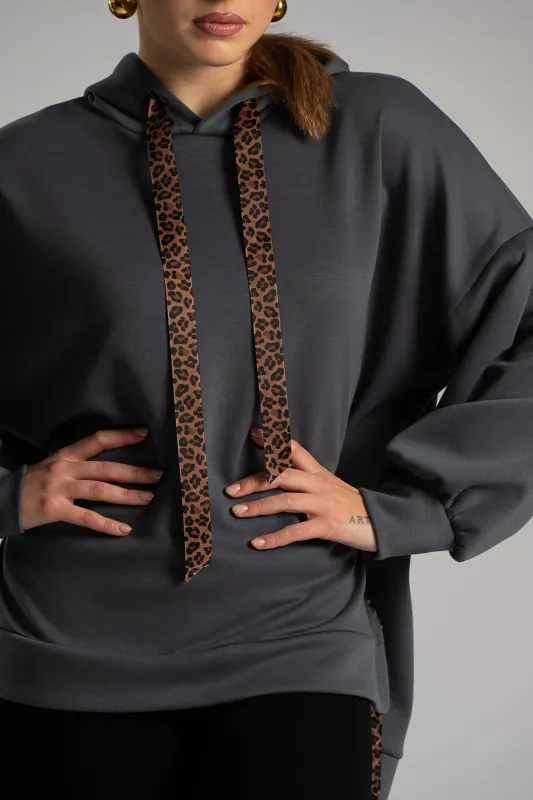 Φούτερ Λεπτομέρειες  Leopard Κορδέλα