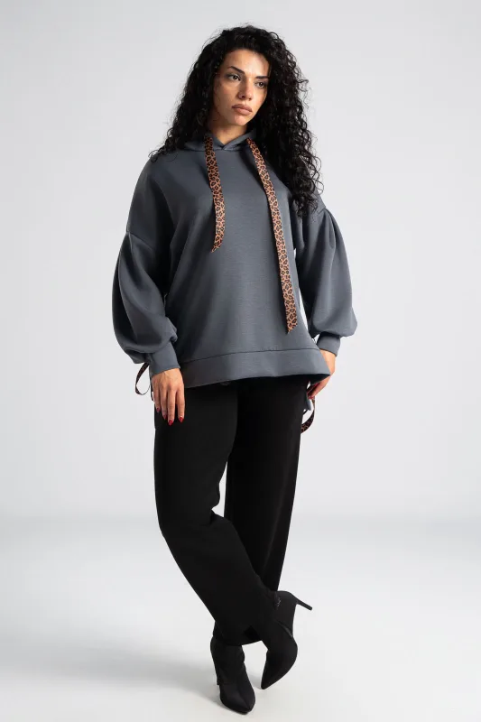 Φούτερ Λεπτομέρειες  Leopard Κορδέλα