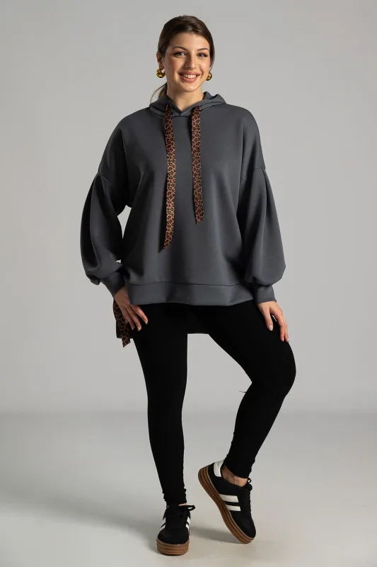 Φούτερ Λεπτομέρειες  Leopard Κορδέλα