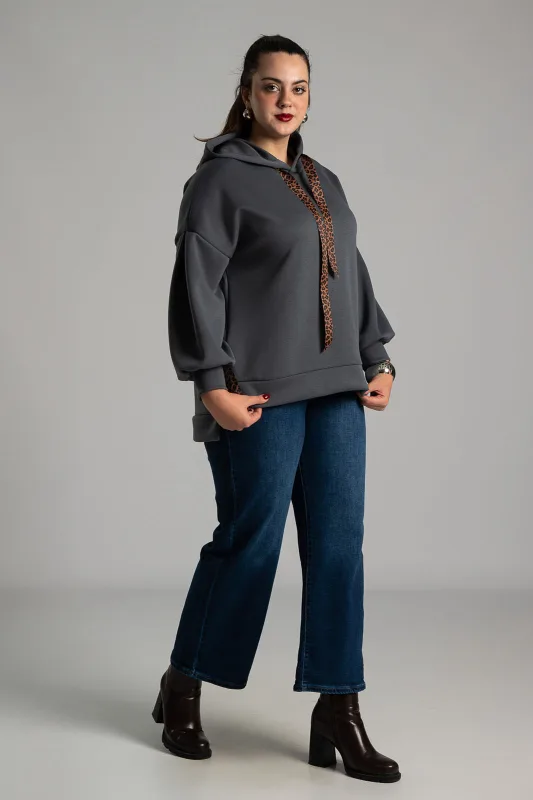 Φούτερ Λεπτομέρειες  Leopard Κορδέλα