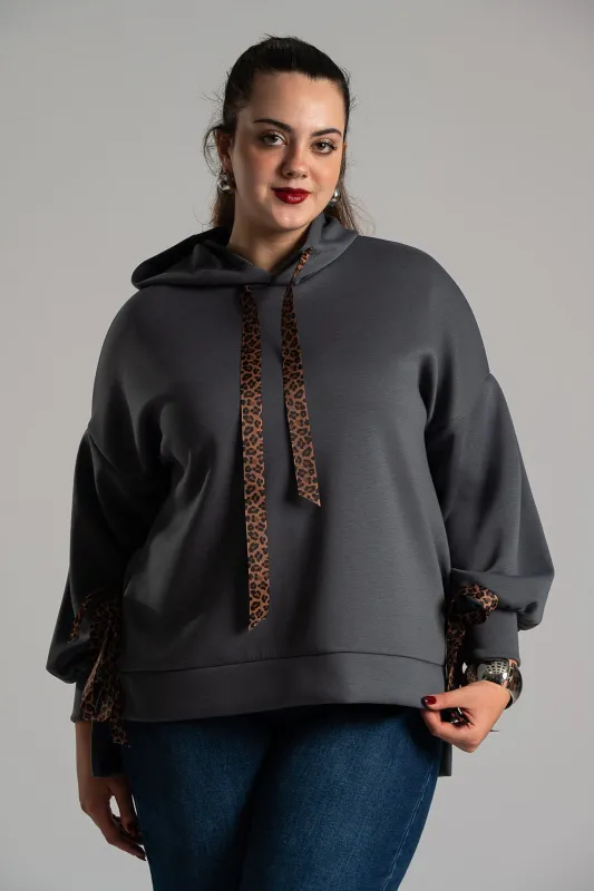 Φούτερ Λεπτομέρειες  Leopard Κορδέλα