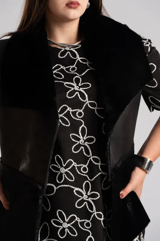Vest Double Texture Long 