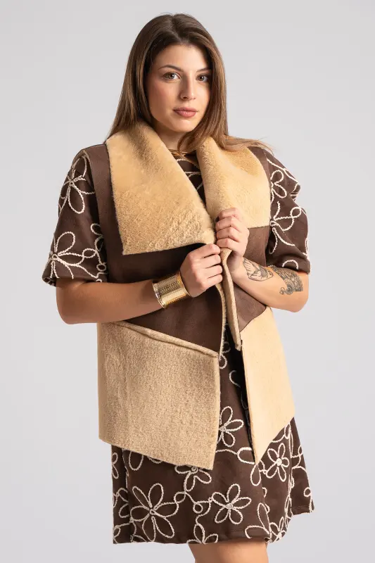 Vest Double Texture Long 