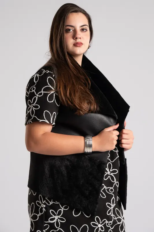 Vest Double Texture Long 