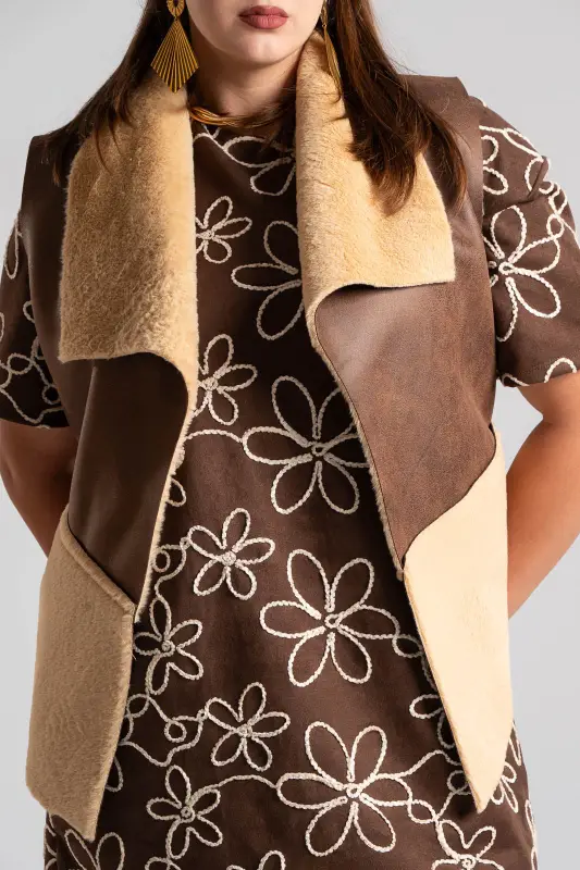 Vest Double Texture Long 