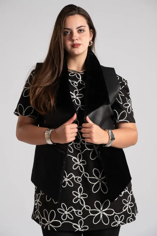 Vest Double Texture Long 