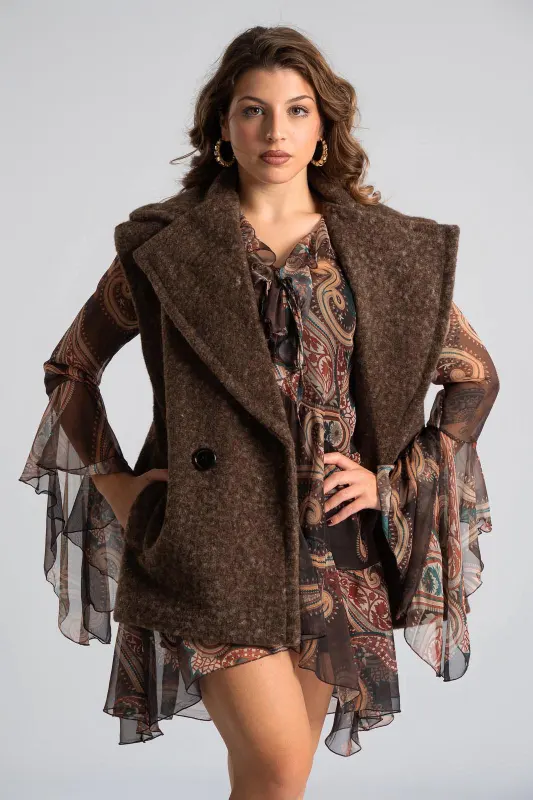Vest Double Breast Button 