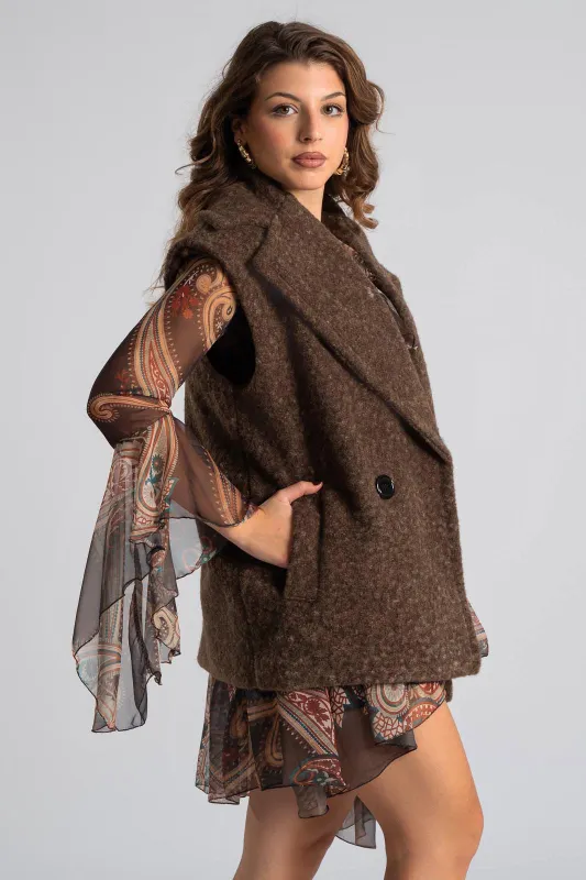 Vest Double Breast Button 