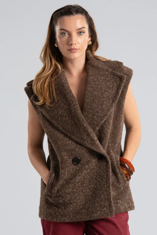 Vest Double Breast Button 