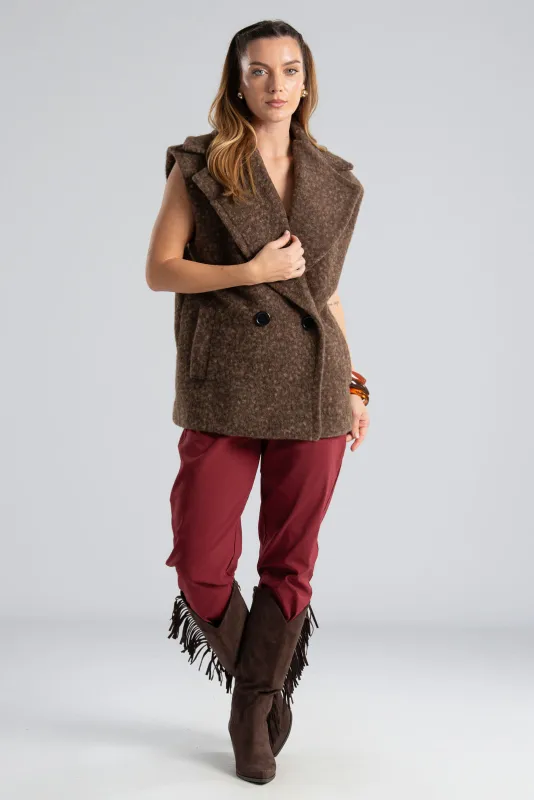 Vest Double Breast Button 