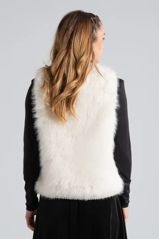 Γιλέκο Γούνινο Πέρλες