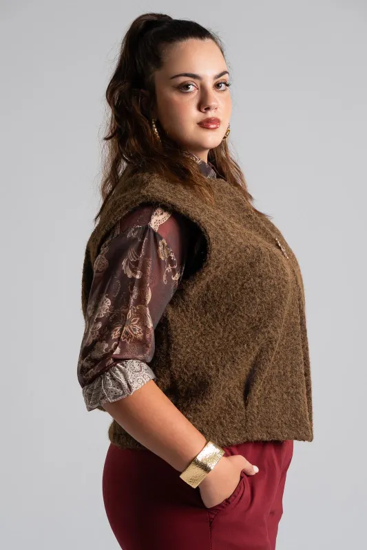 Γιλέκο Teddy Καρφίτσα Ήλιος