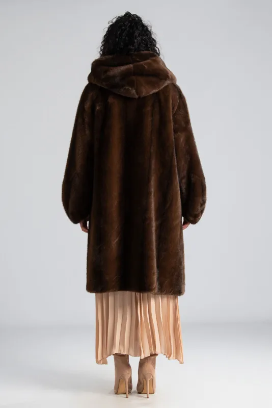 Fur Hooded Coat