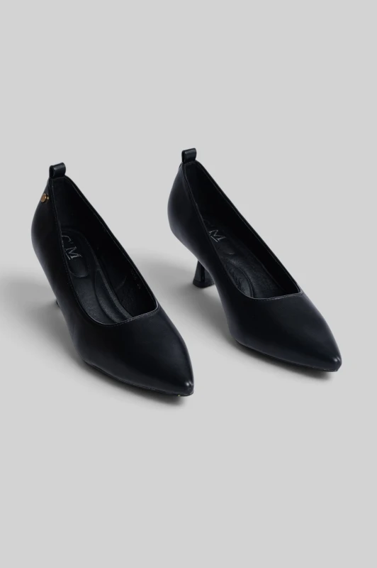 Pumps Leatherette with Kitten Heels