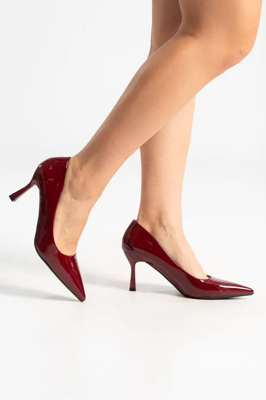 Pumps Leather Patent Pointed