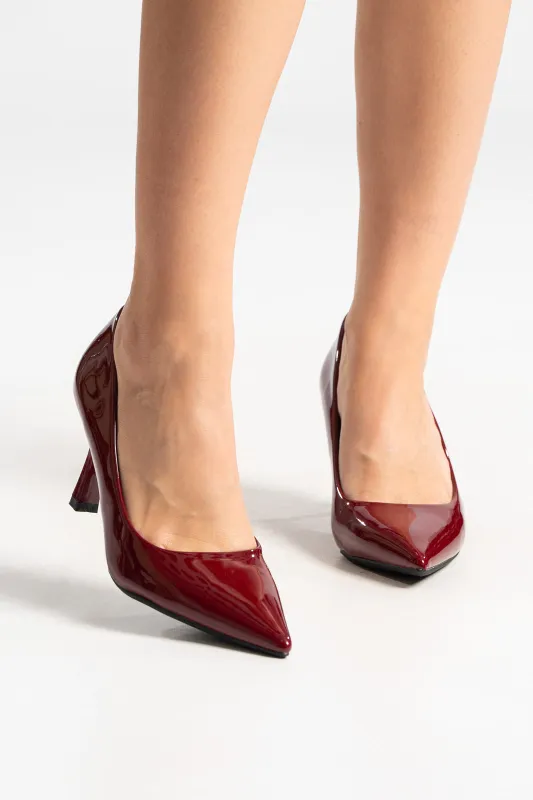 Pumps Leather Patent Pointed