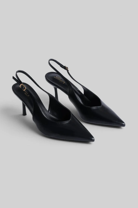 Elegant Pointed-Toe Leatherette Pumps