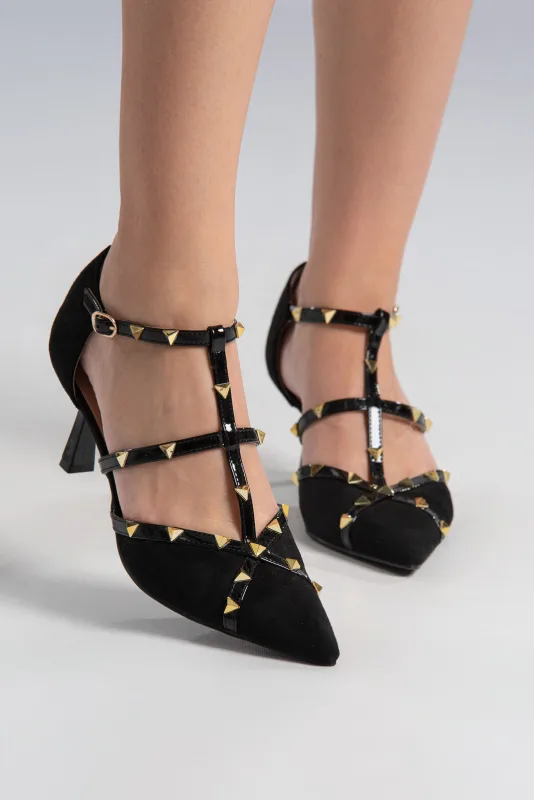 Suede T-strap Pumps Troux