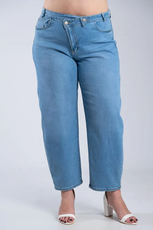 High Rise Jean Barrel Leg 