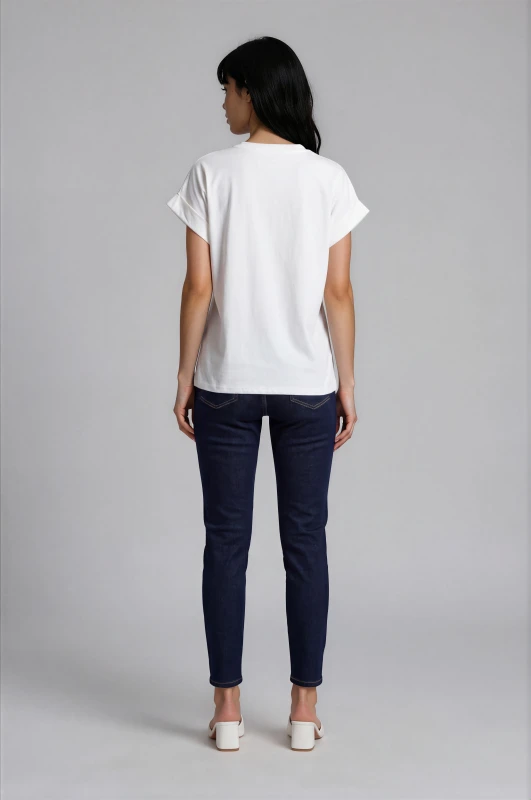 High Rise Stretch Denim Jean