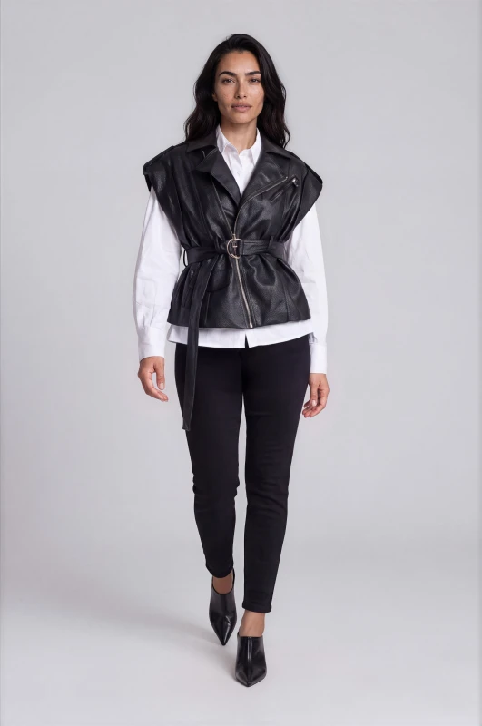 Jacket Sleeveless Leatherette