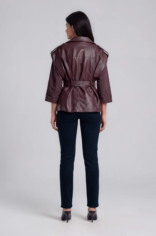 Jacket Αμάνικο Δερματίνη
