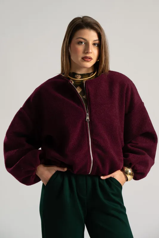 Jacket Balloon Sleeves Mao