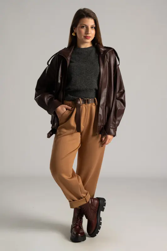 Jacket Biker Τελείωμα Λάστιχο