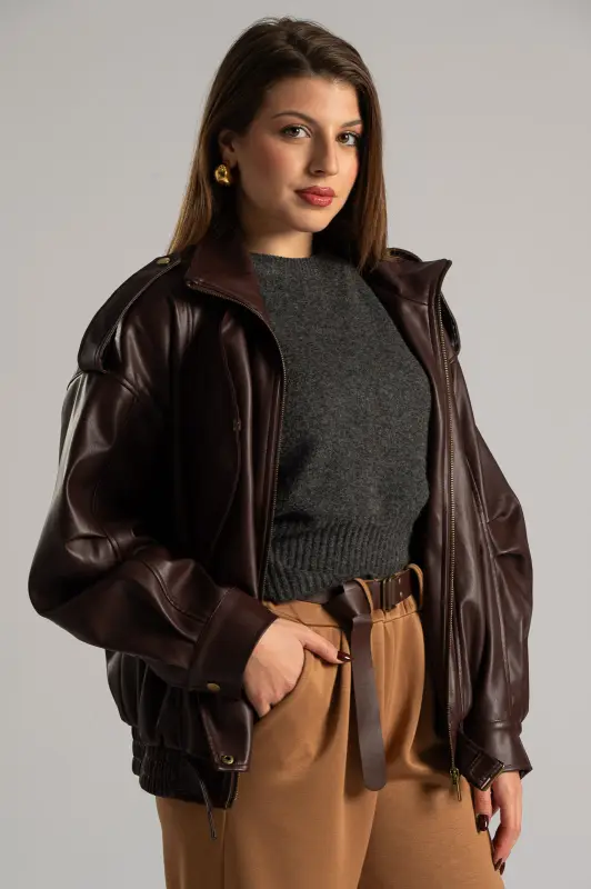 Jacket Biker Τελείωμα Λάστιχο