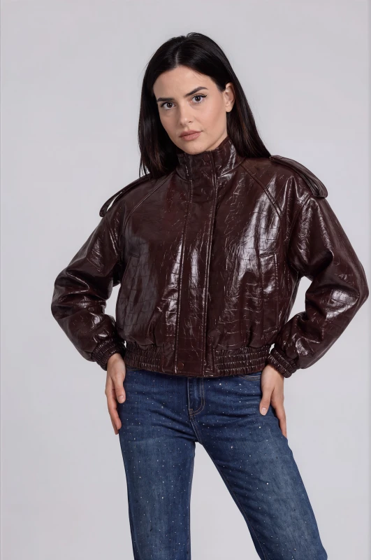 Jacket Bomber Croco