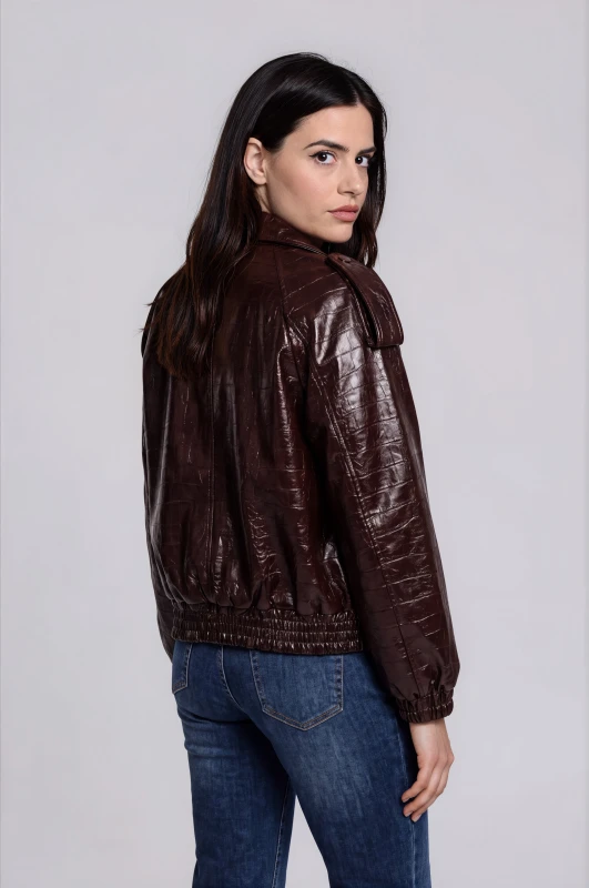 Jacket Bomber Croco