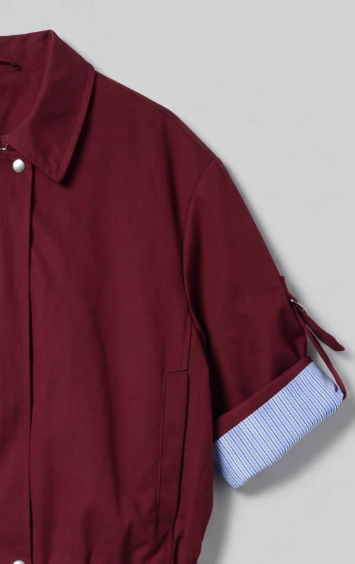 Jacket Bomber με Ριγέ Φόδρα
